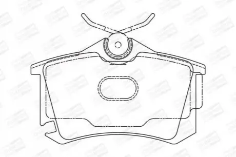 Колодки гальмівні (задні) Audi A4/A6/Skoda SuperB 01-09/Renault Clio 05-14/VW Golf/Passat 84-02 (Lucas/TRW) CHAMPION 573682CH Купити в Україні