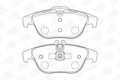Тормозные колодки задние Mercedes C-Class (W204, S204, C204) E-Class (C207) CHAMPION 573735CH