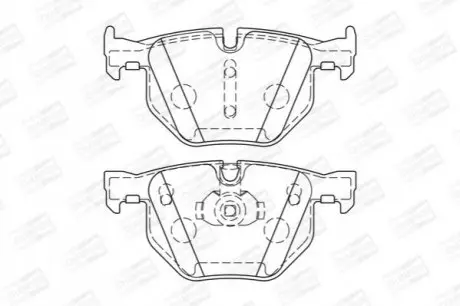 Колодки гальмівні (задні) BMW 5 (E60/E61) 02-10/6 (E63/E64) 04-10 CHAMPION 573744CH Купити в Україні