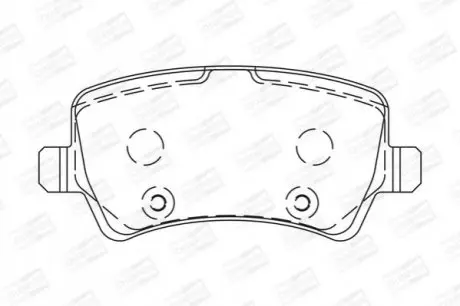 Колодки гальмівні (задні) Ford Galaxy/S-Max 06-15/Volvo S60/S80/V60/V70/XC60/XC70 08-/Land Rover 11 CHAMPION 573748CH Купити в Україні