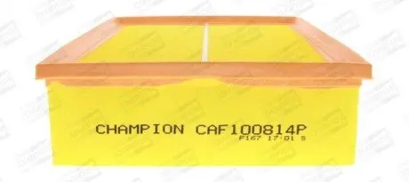 Фото Фільтр повітряний Audi A4 1.6-3.2 00-08/Seat Exeo 1.6/1.8/2.0TDI/TFSI 08-13 CHAMPION (CAF100814P) зображення 1