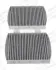 Фото Фільтр салону BMW X3 (F25)/X4 (F26) 2.0/3.0D 10-18 (вугільний) (к-кт 2 шт.) CHAMPION (CCF0494C) зображення 1