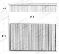 Фільтр повітря VW/AUDI/DODGE CHAMPION U506