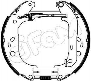 FORD Тормозные колодки (барабан)) Kit premounted, Focus II 04- CIFAM 151-229 (фото 1)