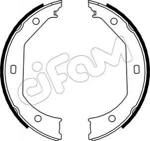 Колодки ручника BMW 1 (E81/E82/E88)/3 (E46/E90/E91)/5 (E39) 95-13 (185x20) CIFAM 153-017 Купити в Україні
