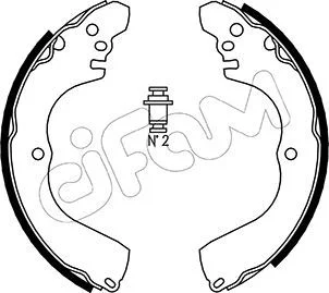 MITSUBISHI Комплект барабанних колодок OUTLANDER I (CU_W) 2.0 (CU2W) 03-06 CIFAM 153-261 Купити в Україні