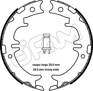 Колодки ручника Toyota Rav4 94-05 (190x45) CIFAM 153-439 Купити в Україні