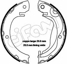 TOYOTA Комплект барабанных колодок COROLLA Verso (ZER_, ZZE12_, R1_) 1.4 D-4D (NDE120) 04-09 CIFAM 153-453