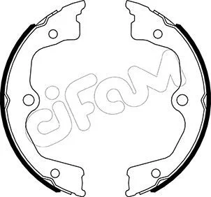 ACURA Комплект барабанних колодок TL (UA8, UA9) 3.7 AWD 12-, HONDA ACCORD VIII (CP) 2.4 07-12 CIFAM 153-495 Купити в Україні