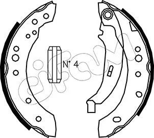 RENAULT Комплект барабанних колодок CLIO II (BB_, CB_) 1.5 dCi (BB3N, CB3N) 07-09 CIFAM 153-513 Купить в Украине