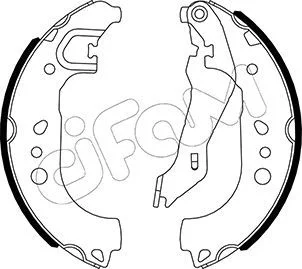 Колодки гальмівні (задні) Skoda Roomster 1.2 TSI/1.6 TDI 06-15 (барабанні) (228.6x32.5) CIFAM 153-537