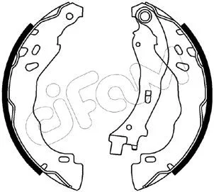 CITROEN Комплект барабанних колодок C-ELYSEE (DD_) 1.6 BlueHDi 100 14-16, PEUGEOT 208 I (CA_, CC_) 1.6 BlueHDi 100 15-19 CIFAM 153-544 Купить в Украине