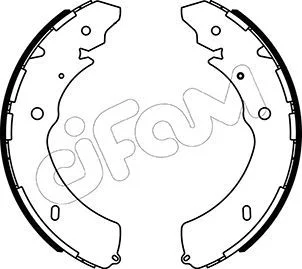 ISUZU Комплект барабанних колодок D-MAX I (TFR, TFS) 3.0 DiTD (TFR85_) 07-12, CHEVROLET COLORADO Crew Cab Pickup 2.9 4WD 06-12, MAZDA BT-50 III Пікап 3.0 (TFR40JPR, TFR40JDR) 20 CIFAM 153-572 Купить в Украине