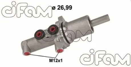 VW головний гальмівний циліндр CRAFTER 30-35, DB SPRINTER 3,5-t CIFAM 202-1144 Купити в Україні