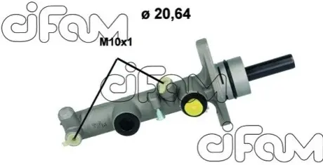 TOYOTA Головний гальм. циліндр RAV 4 1.8 00-, 2.0 00 CIFAM 202-1206