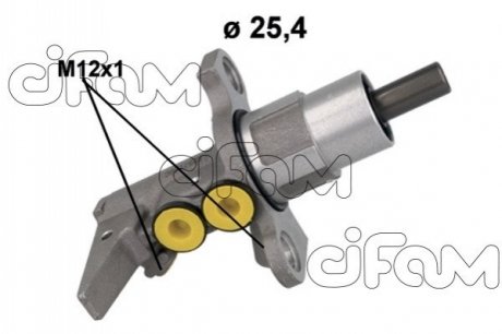 Главный тормозной цилиндр A4 Allroad B8, A5 2.0 TFSI 08- CIFAM 202-1257