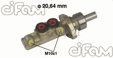 Гальмівний циліндр головний 20,64 мм Peugeot 405 87-96 CIFAM 202156 Купити в Україні