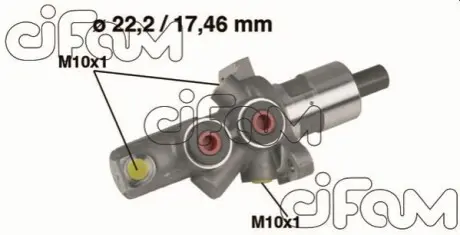 DB Главный тормозной цилиндр 22,20/17,46mm DB W201 82- CIFAM 202-175 Купить в Украине