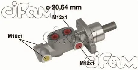 PEUGEOT Главный тормозной цилиндр 206 1.1I 99- 20.64 CIFAM 202-296 Купити в Україні