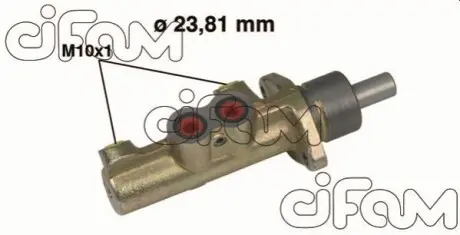 Циліндр гальмівний (головний) Citroen Junpy/Fiat Scudo/Peogeot 806 1.6-2.1D 94-06 CIFAM 202411 Купити в Україні