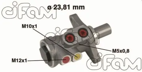 FORD Главный тормозной цилиндр с ABS Fiesta V,Fusion,Mazda 2 CIFAM 202448 Купити в Україні