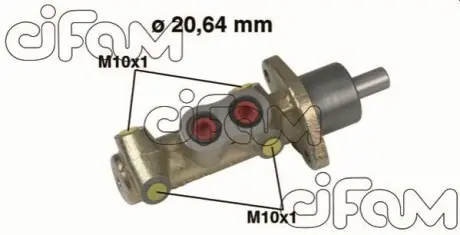 FIAT Головний гальмівний циліндр Punto 99-12 CIFAM 202-461 Купити в Україні