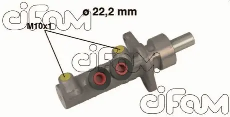 VW головн. гальмівний цил. 22,2мм Polo, CADDY, SEAT (з ма BOSCH) CIFAM 202-482 Купити в Україні