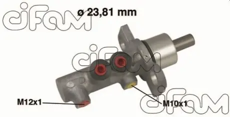 VW головний гальмівний циліндр (для ТЗ з ESP, різні виходи M12 + M10) Audi A4 95-00, Passat B5 96-00 CIFAM 202-491 Купити в Україні