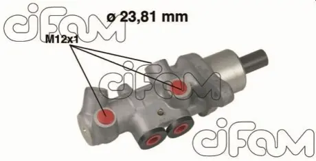 VW головний гальмівний циліндр Golf IV,Audi A3,Skoda Octavia 1.6/2.0 96 CIFAM 202-536 Купити в Україні