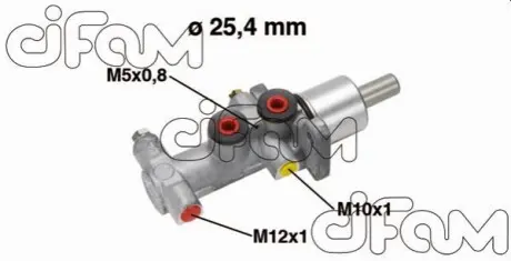 RENAULT головний гальмівний циліндр Nissan Primastar 01-,Opel Vivaro 01-,Trafic II 01- (сист.TRW) CIFAM 202-554 Купити в Україні