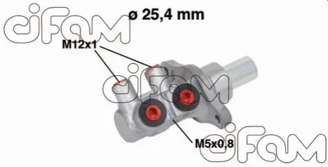 Фото OPEL Головний гальмівний циліндр Astra H,Zafira B 04- CIFAM (202-571) зображення 1