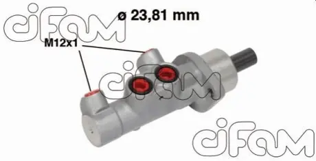 NISSAN головний гальмівний циліндр MICRA C+C III 05-, RENAULT CLIO III 10-14 CIFAM 202-587 Купити в Україні