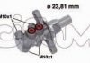 Циліндр гальмівний (головний) Fiat Doblo 01- (d=23.80mm) 202678