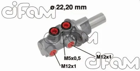 FIAT головний гальмівний циліндр Sedici 06-14,Suzuki SX4 06 CIFAM 202-686 Купити в Україні