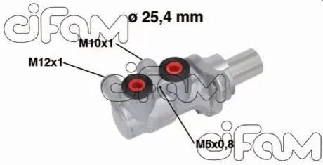 Фото OPEL главный тормозной цилиндр (тормоз установка Trw для авто без ESP) ASTRA H 05-10, 07-14 CIFAM (202-717) изображение 1