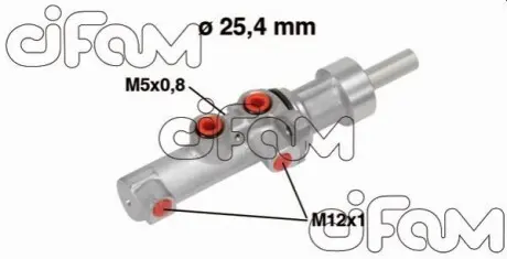 DB головний гальмівний циліндр Sprinter 06-09,VW Crafter 06-11 CIFAM 202-752 Купити в Україні