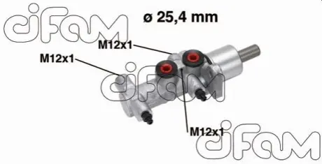 RENAULT головний гальмівний циліндр (сист.TRW) з ESP Trafic II,Opel Vivaro,Nissan 01 CIFAM 202-766 Купити в Україні