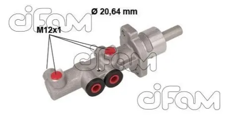 Фото 1 — SEAT головний гальмівний циліндр CORDOBA 02-06, IBIZA III 02-06, 03-09, SKODA FABIA I 99-02, VW POLO 02-07, POLO IV 02-12 CIFAM (202-881) Фото SEAT головний гальмівний циліндр CORDOBA 02-06, IBIZA III 02-06, 03-09, SKODA FABIA I 99-02, VW POLO 02-07, POLO IV 02-12 CIFAM (202-881) зображення 1