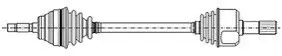 Піввісь Citroen Berlingo 1.1i 96- (L) (22x25x590.5x29T) (+ABS) CIFAM 655-134 Купити в Україні