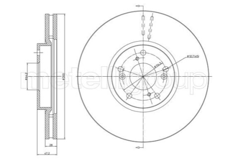 HONDA диск гальм. передній Accord 03- CIFAM 800-1686C