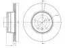 Тормозной диск перед. E60/E61 (03-10) CIFAM (800-809C) изображение 1