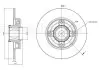 Фото Диск гальмівний (задній) Citroen C3/C4 /Peugeot 207/307 05- (249х9) (+ABS) CIFAM (800878) зображення 1