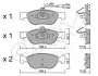Фото Тормозные колодки пер. Fiat Bravo/Marea 96-02 (ATE) (156,3x52,6x17,6) CIFAM (822-082-0) изображение 1