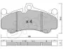 Фото PORSCHE Колодки гальмівні передн. 911 3.6, 3.8, 4.0 01 CIFAM (822-1004-0) зображення 1