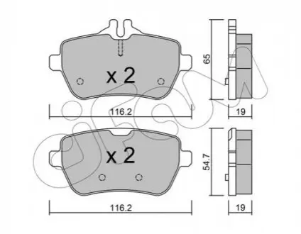 Колодки гальмівні (задні) MB S-class (W222/V222/X222/C217) 13 CIFAM 82210220 Купити в Україні