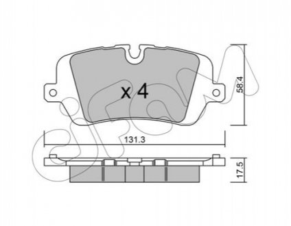 LANDROVER Колодки тормозные задн.Discovery V,Range Rover IV,Sport 12- CIFAM 82210250