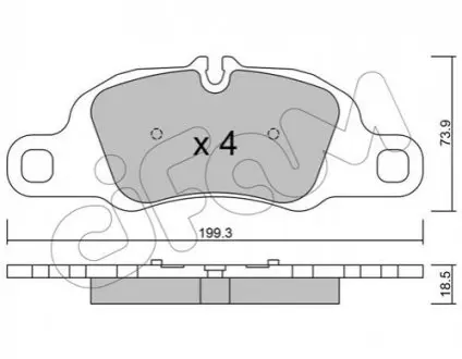 PORSCHE Колодки гальмівні передн. 911, BOXSTER CIFAM 822-1027-0 Купити в Україні