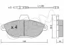 Фото Колодки гальмівні (передні) Fiat Scudo/Peugeot Expert 96- (з датчиком) CIFAM (8221050) зображення 1