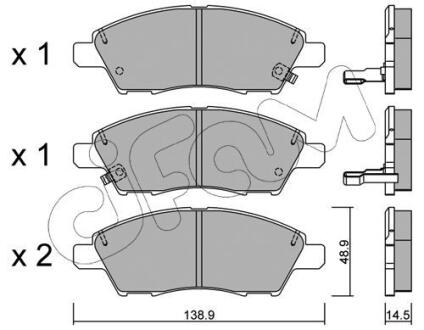 NISSAN Тормозные колодки TIIDA 07- CIFAM 822-1079-0 (фото 1)