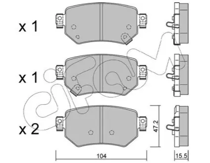 Колодки гальмівні (задні) Mazda 6 2.0/2.5 12 CIFAM 822-1159-0 Купити в Україні